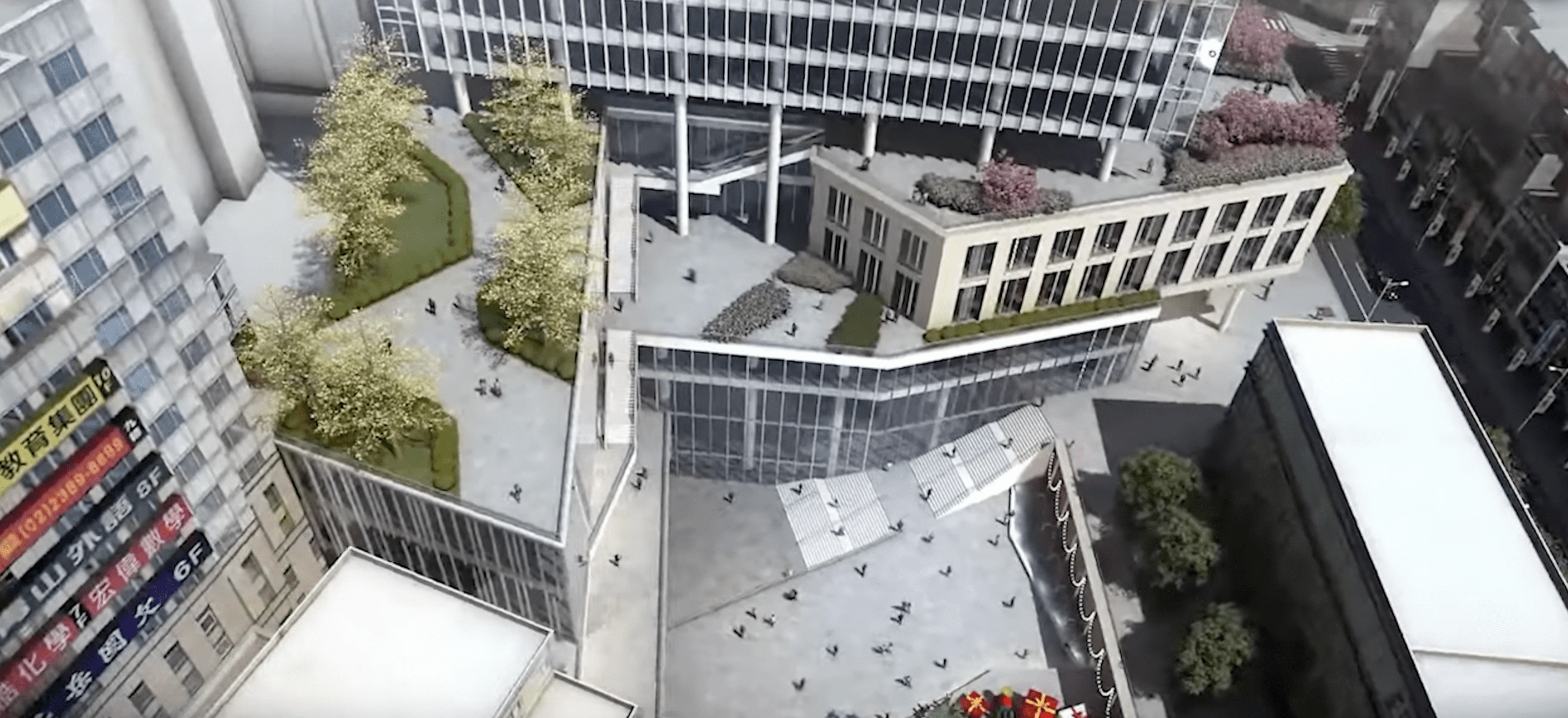 中華郵政大樓 北門都更案俯視圖 中華郵政大樓 北門都更案俯視圖