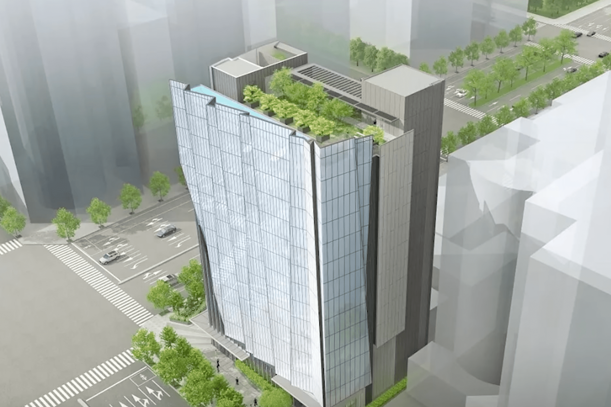 中華郵政大樓 台中七期郵政商旅俯視圖 中華郵政大樓 台中七期郵政商旅俯視圖