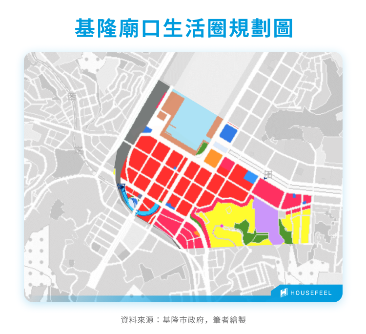 基隆廟口生活圈規劃圖