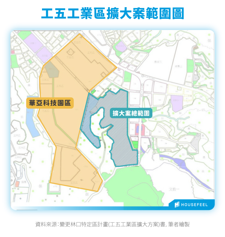 工五工業區擴大案範圍圖