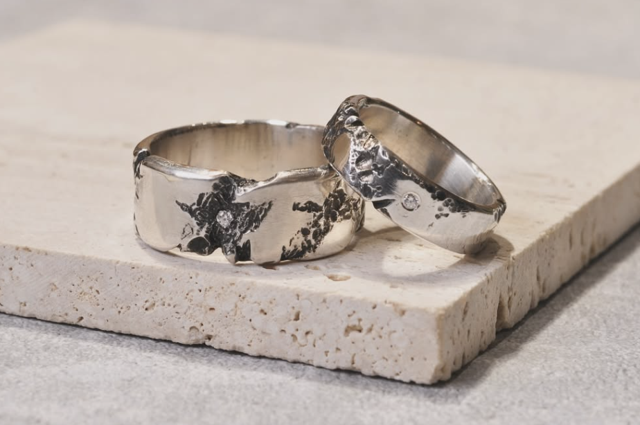 二毛銀手作戒指 二毛銀手作戒指