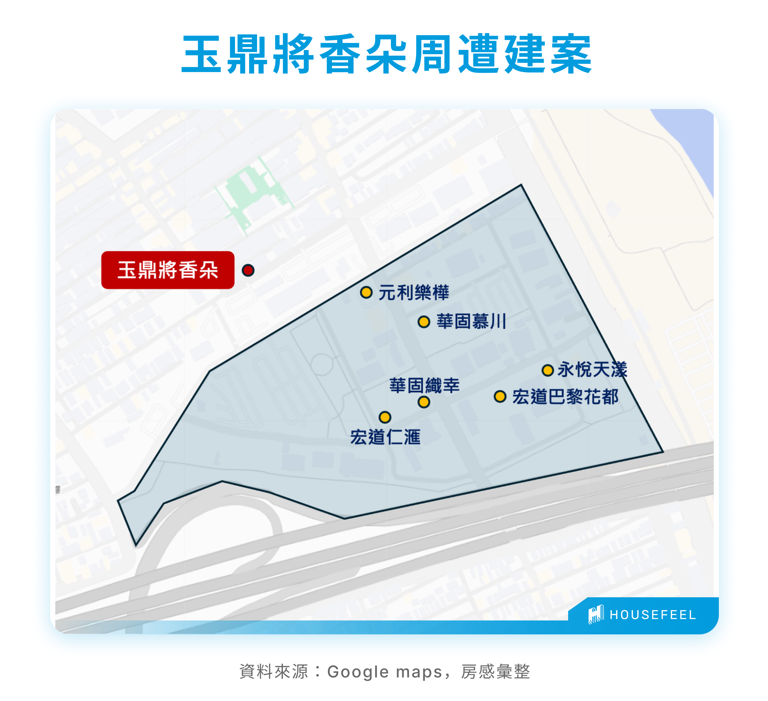 玉鼎將香朵周遭建案