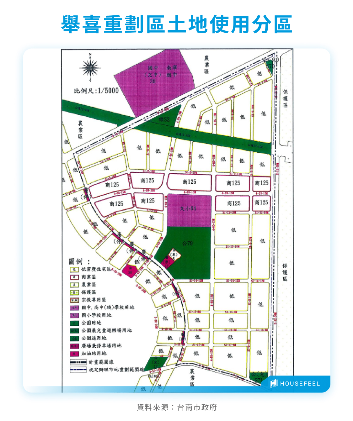 舉喜重劃區土地使用分區 舉喜重劃區土地使用分區