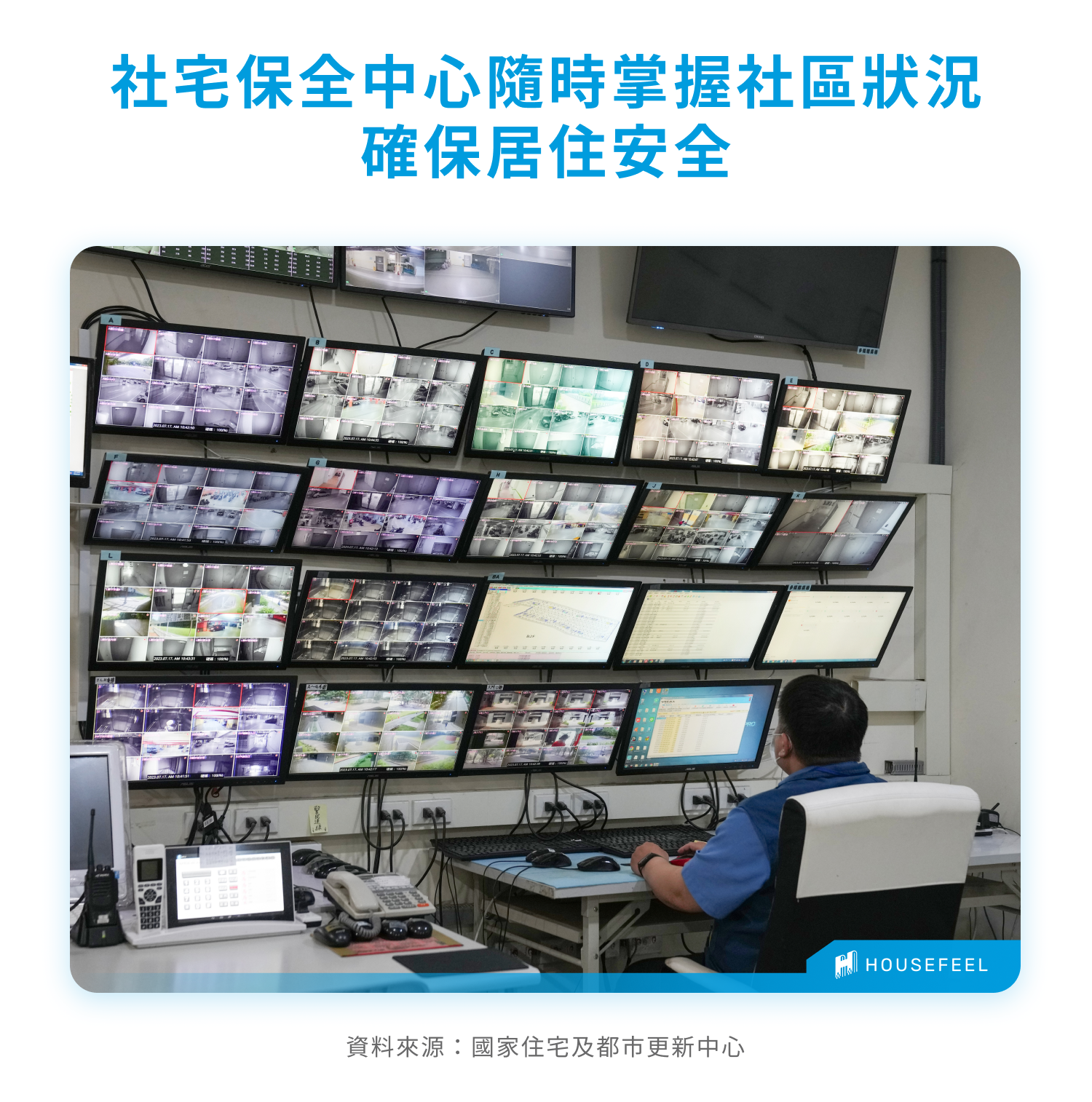 社宅保全中心隨時掌握社區狀況確保居住安全