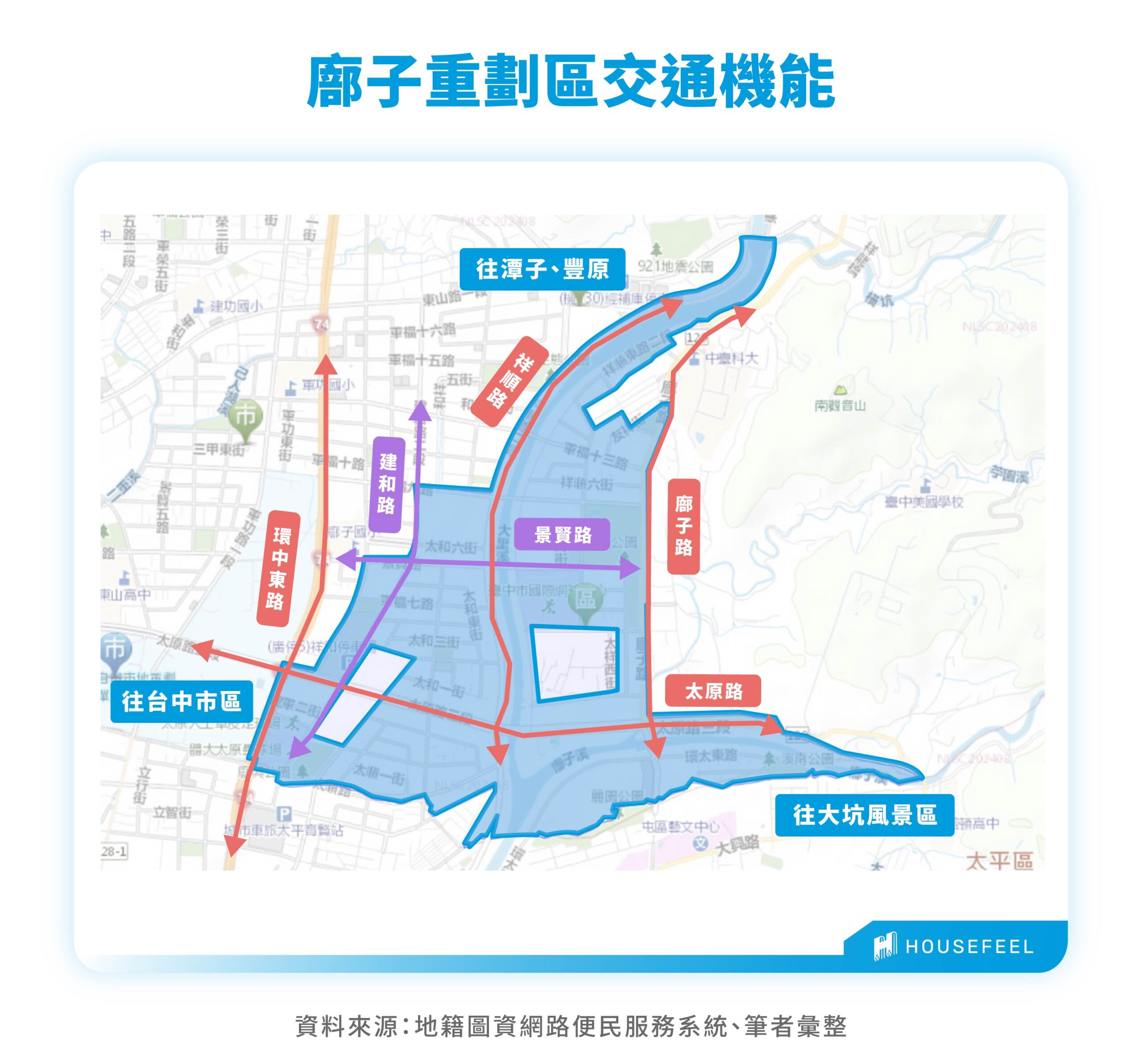 廍子重劃區交通機能