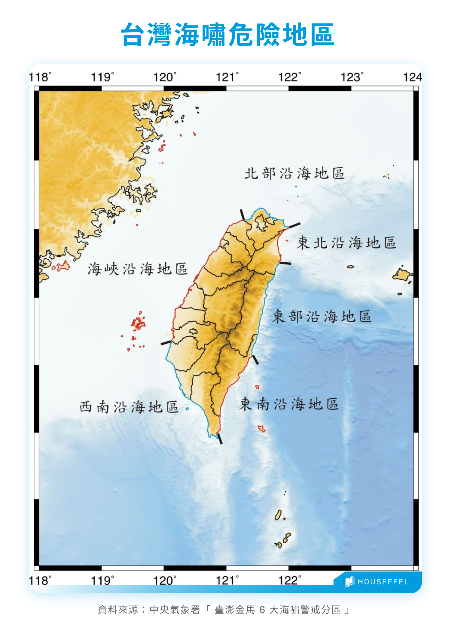 台灣海嘯危險地區