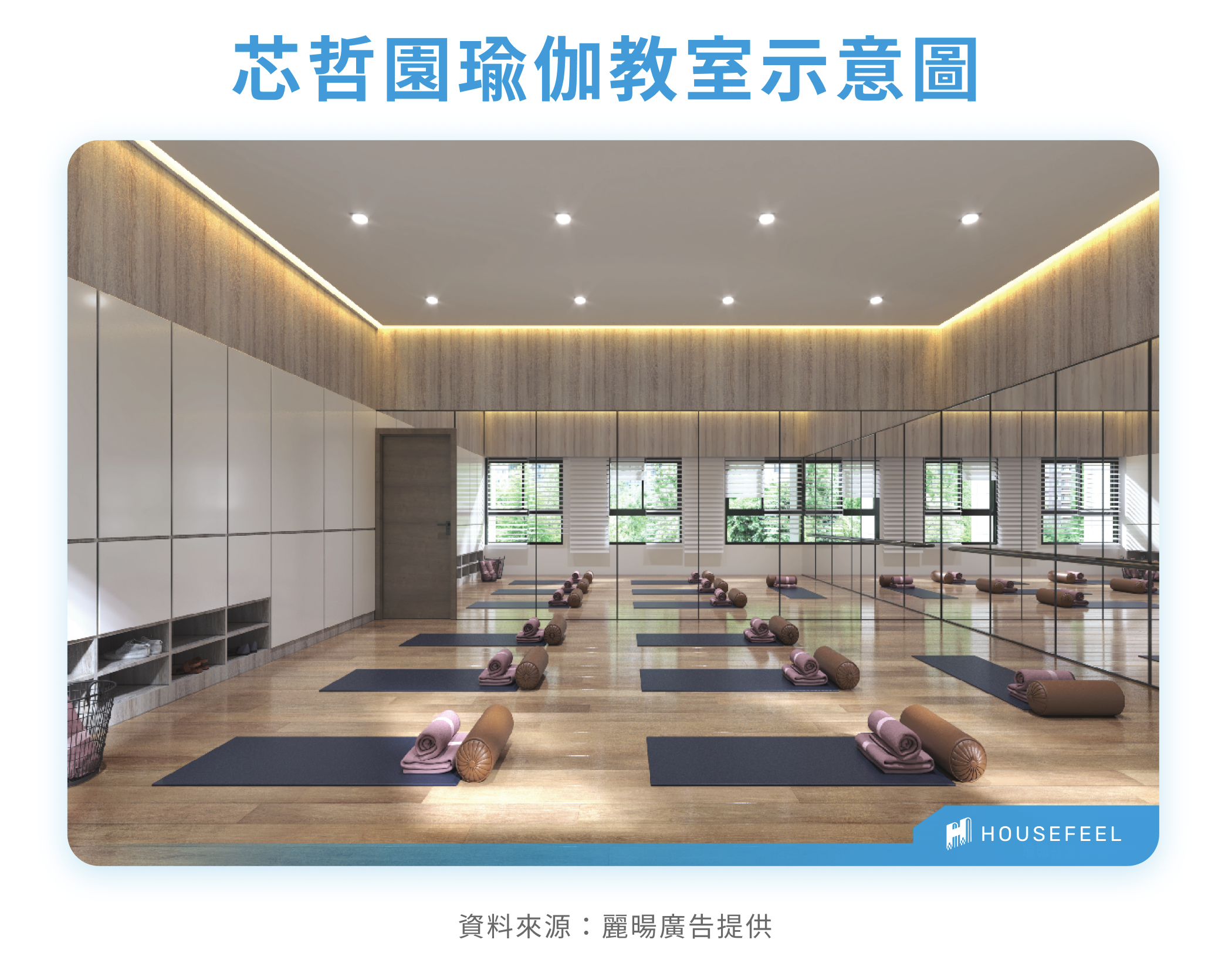 芯哲園瑜伽教室示意圖 芯哲園瑜伽教室示意圖