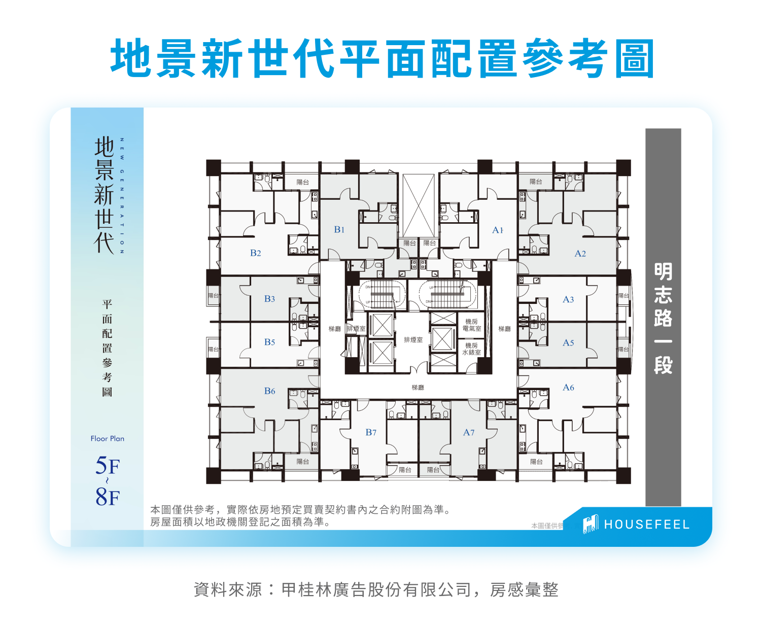 地景新世代平面配置參考圖 地景新世代平面配置參考圖
