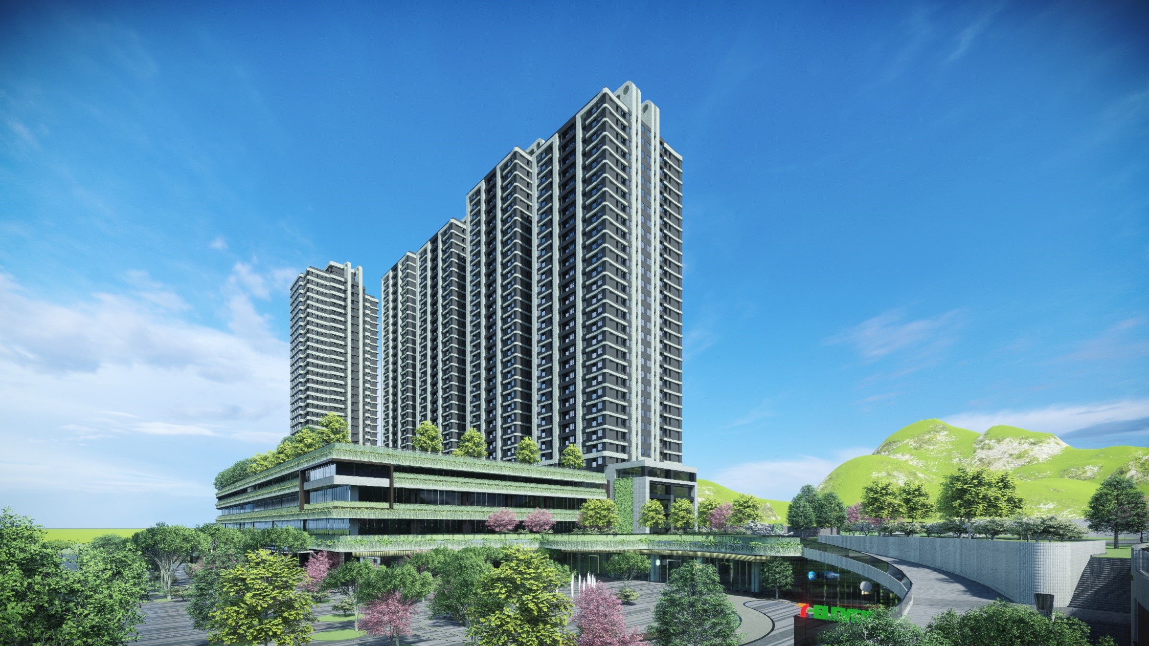 萬大線聯合開發大樓模擬示意圖 萬大線聯合開發大樓模擬示意圖