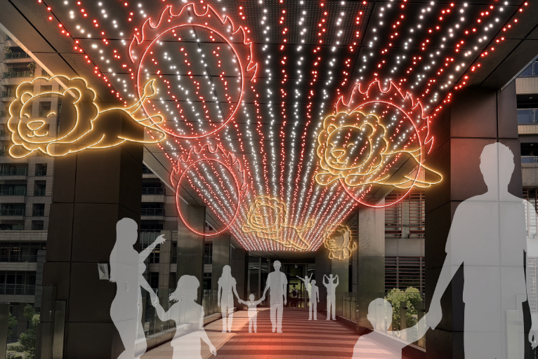 新北耶誕城-極限火圈表演