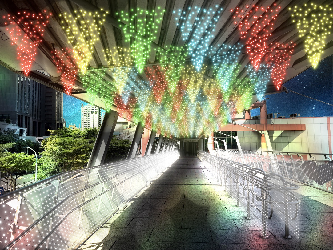 新北耶誕城-狂歡馬戲彩旗