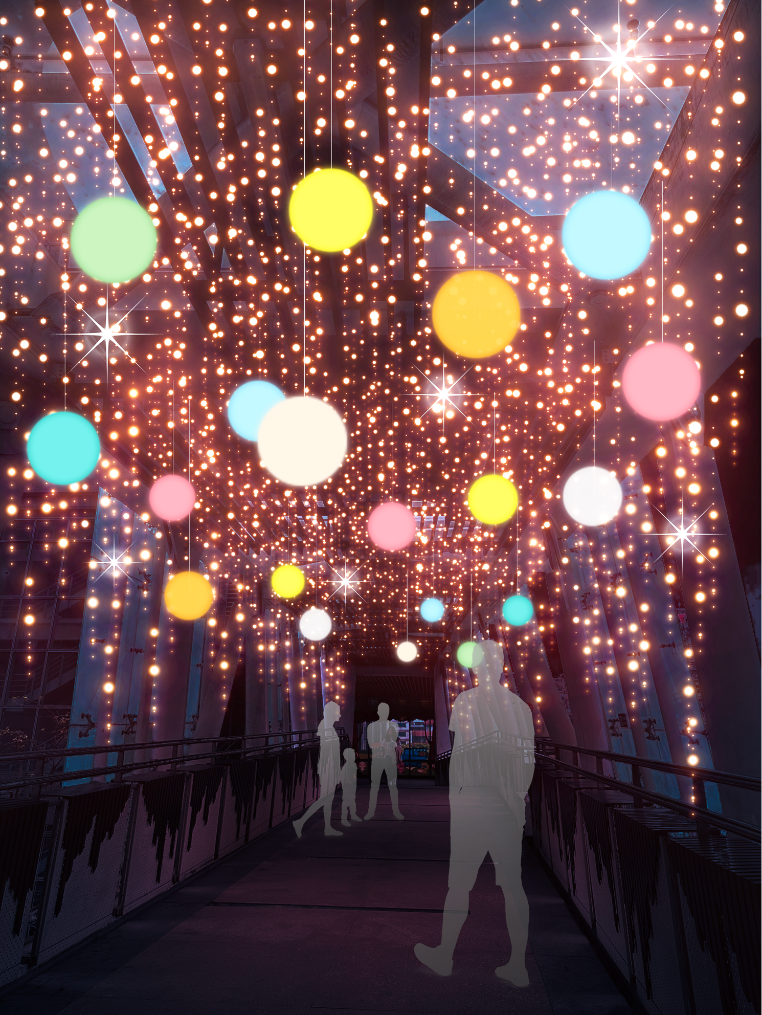 新北耶誕城-神奇變幻彩球