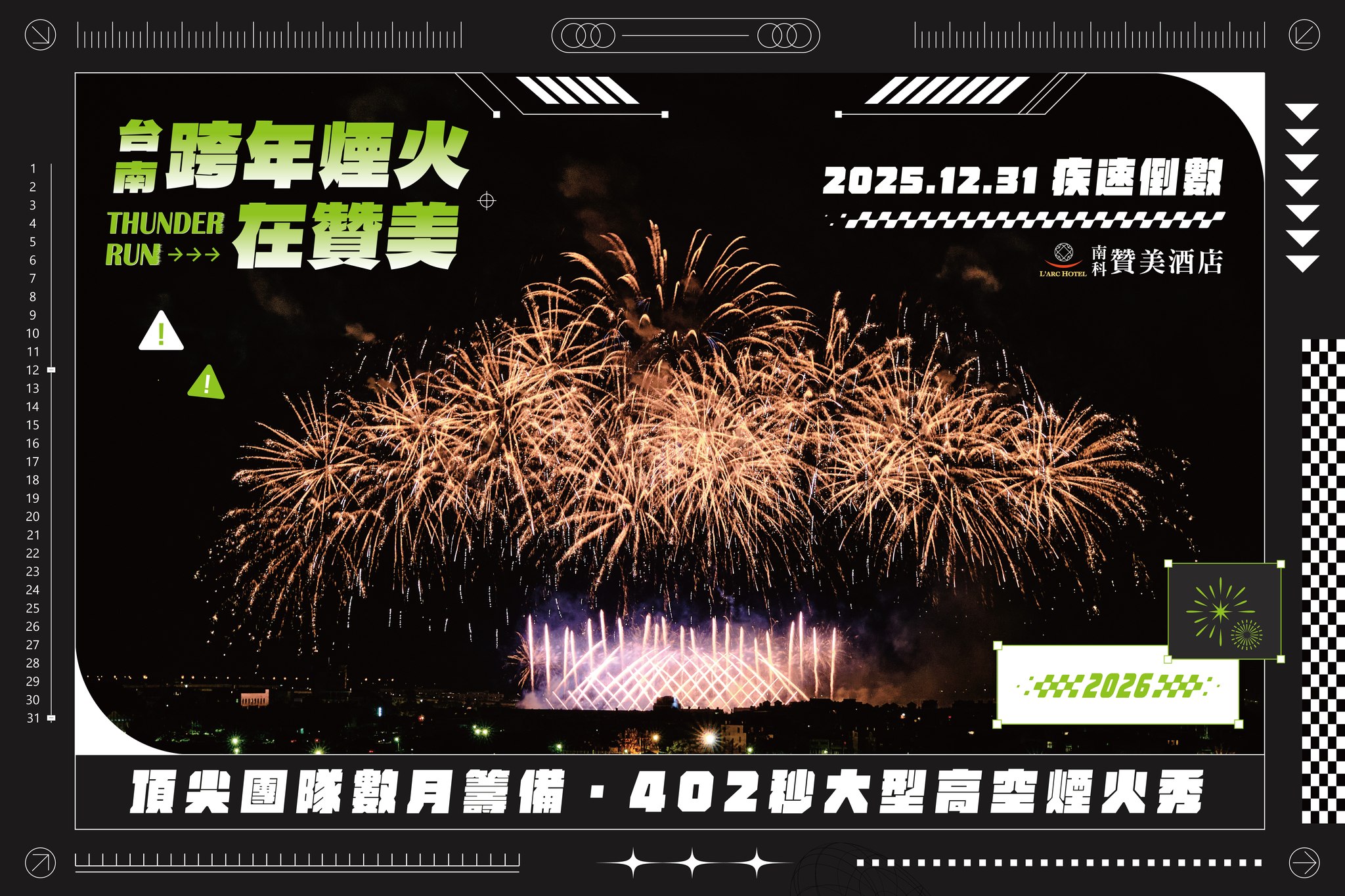 2026台南跨年煙火在贊美