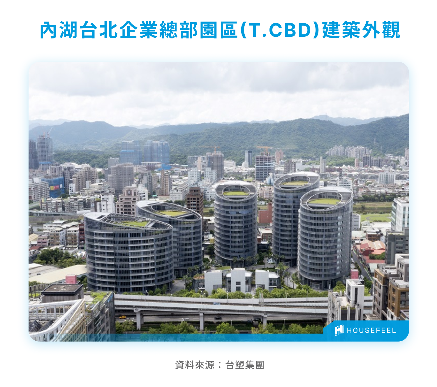 內湖台北企業總部園區(T.CBD)建築外觀