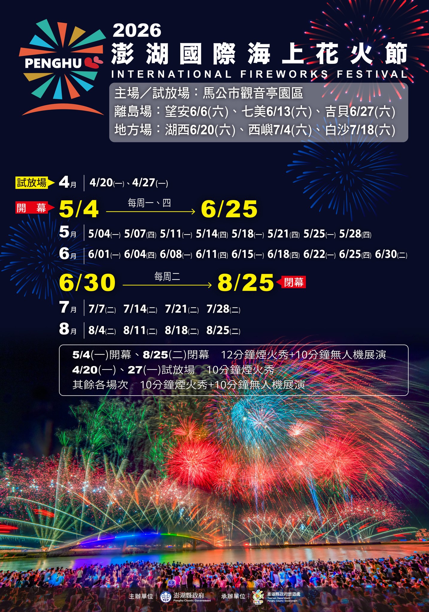 2026澎湖花火節時間