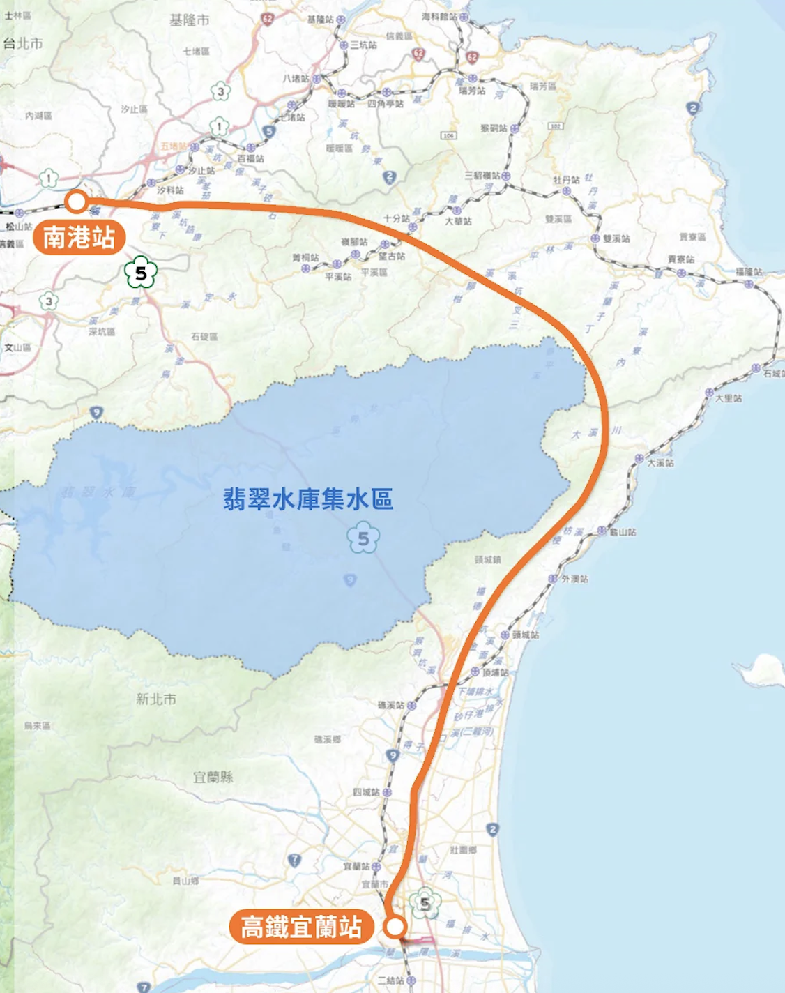 北宜高鐵路線 北宜高鐵路線