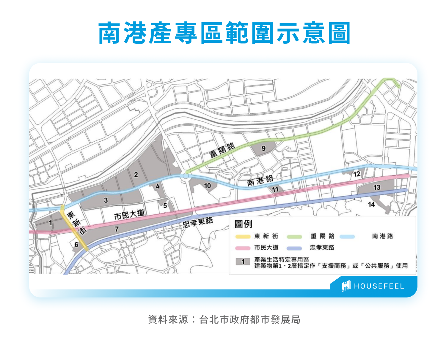 南港產專區範圍示意圖