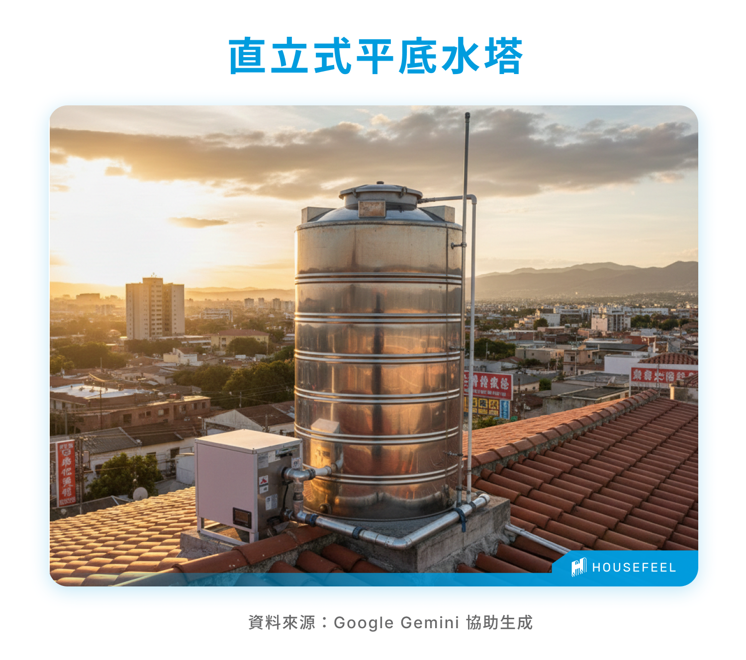 直立式平底水塔