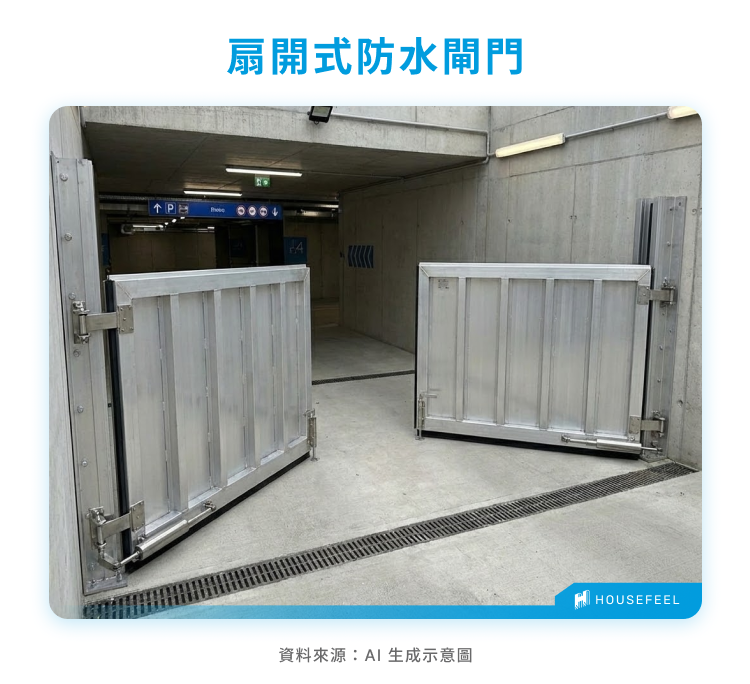 扇開式防水閘門