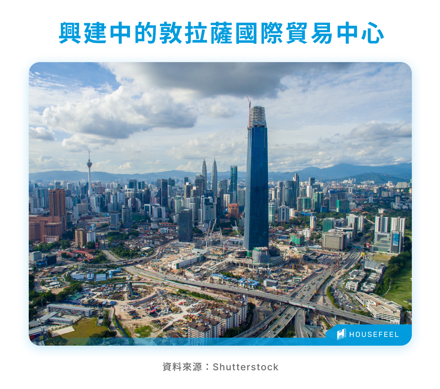 興建中的敦拉薩國際貿易中心