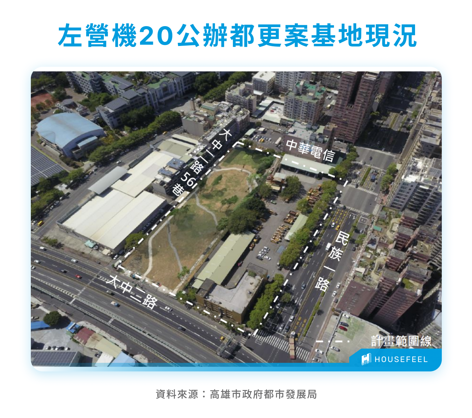 左營機20公辦都更案基地現況 左營機20公辦都更案基地現況