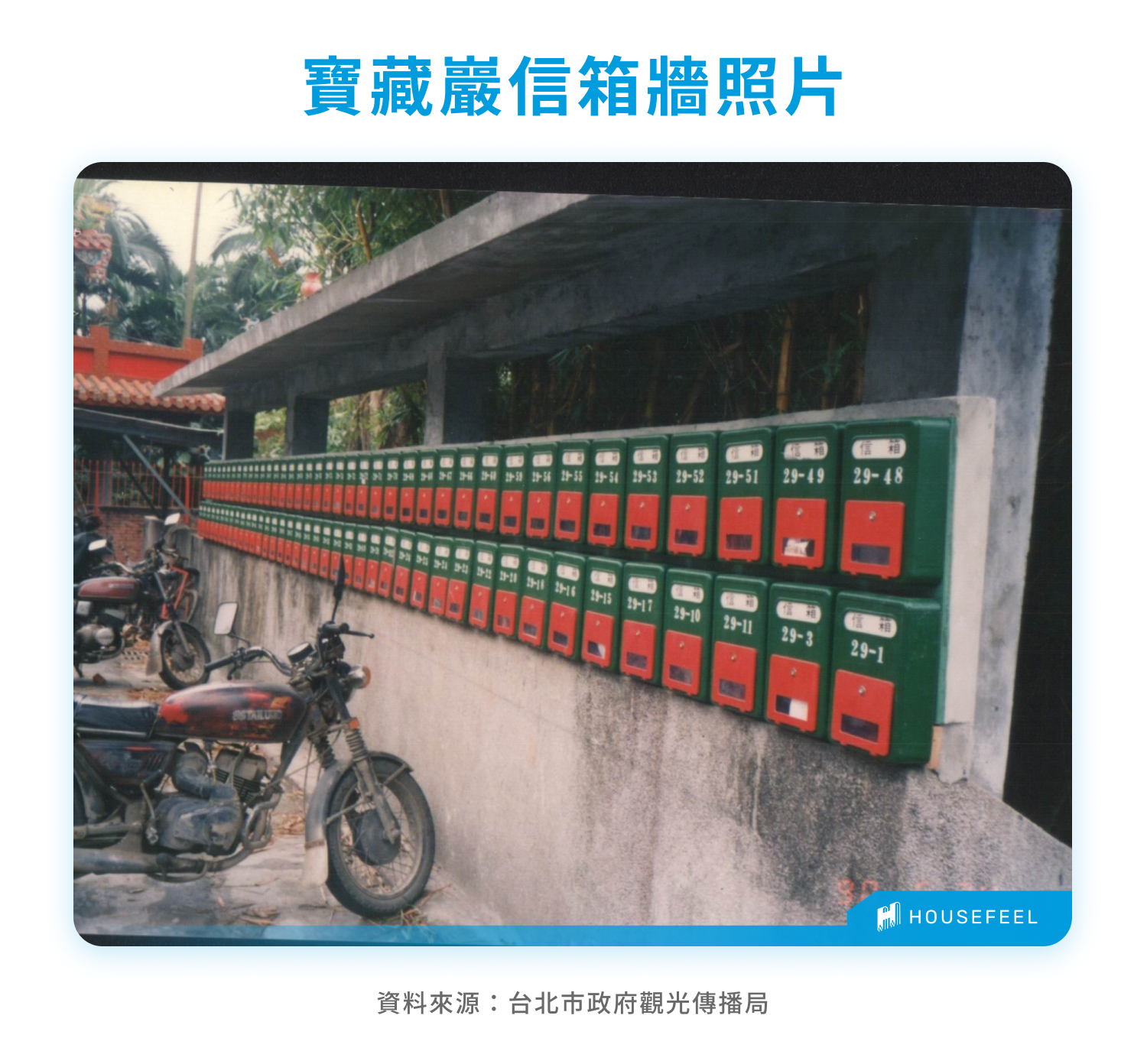 寶藏巖信箱牆照片