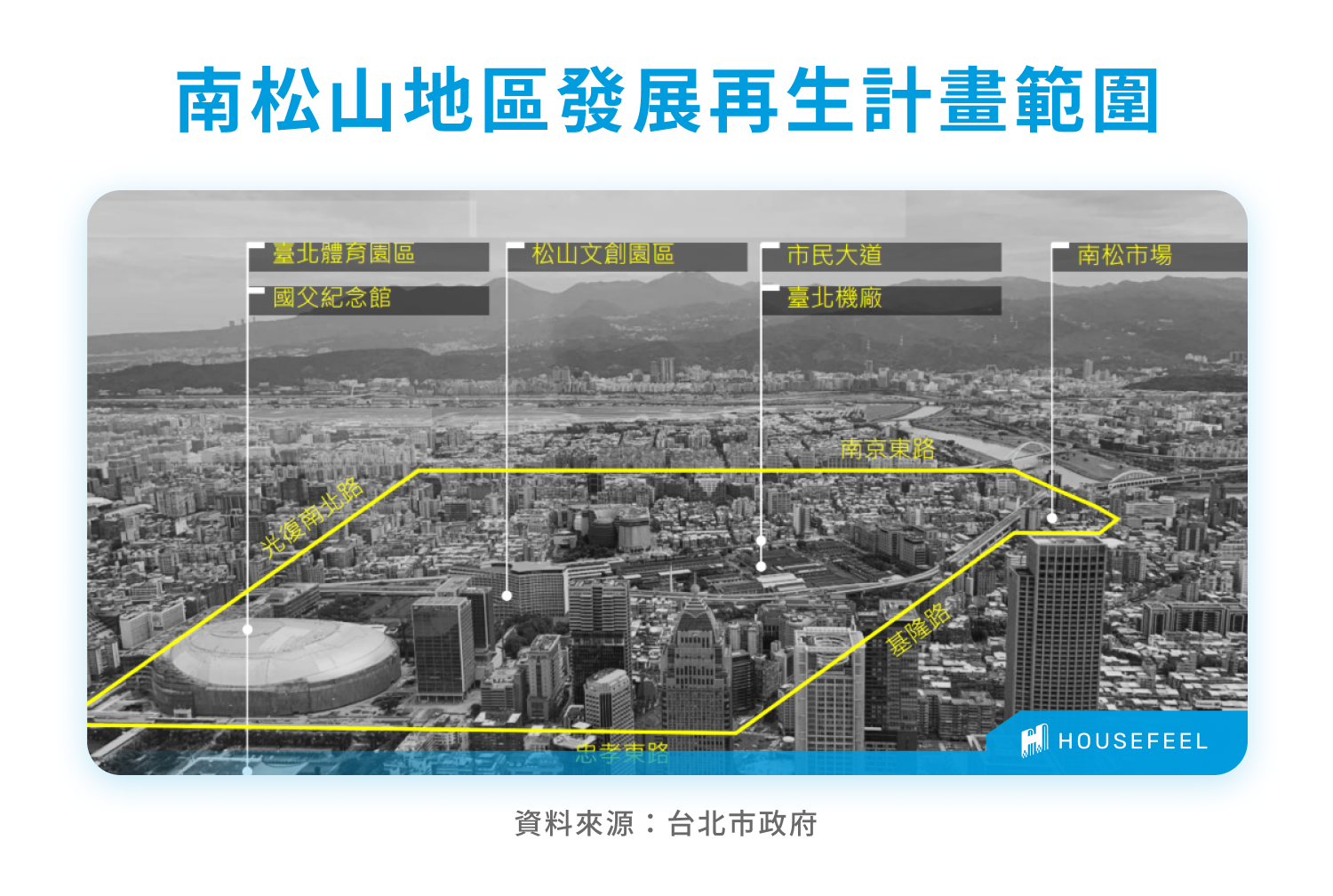 南松山地區發展再生計畫範圍