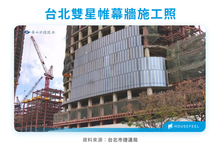 台北雙星帷幕牆施工照 台北雙星帷幕牆施工照