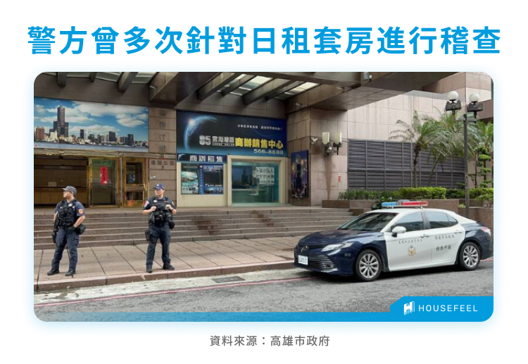 警方曾多次針對日租套房進行稽查 警方曾多次針對日租套房進行稽查